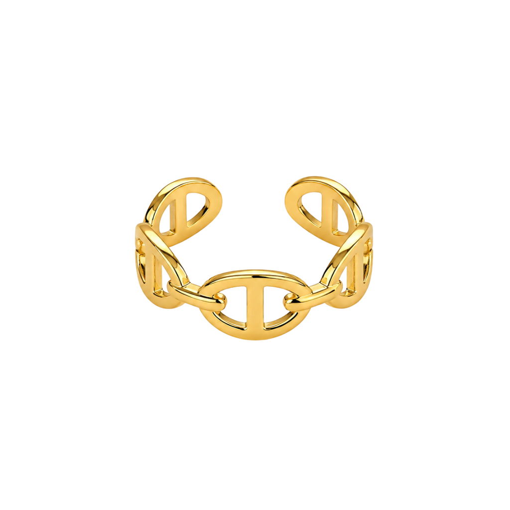 Bague Lola maille marine fond blanc – Mgx Bijoux