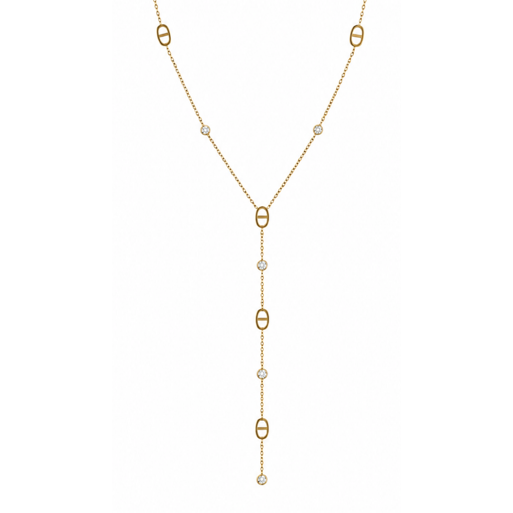 Collier Agathe maille marine strass fond blanc 2– Mgx Bijoux