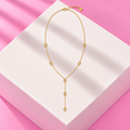 Collier Lina maille marine acier inoxydable dore – Mgx Bijoux