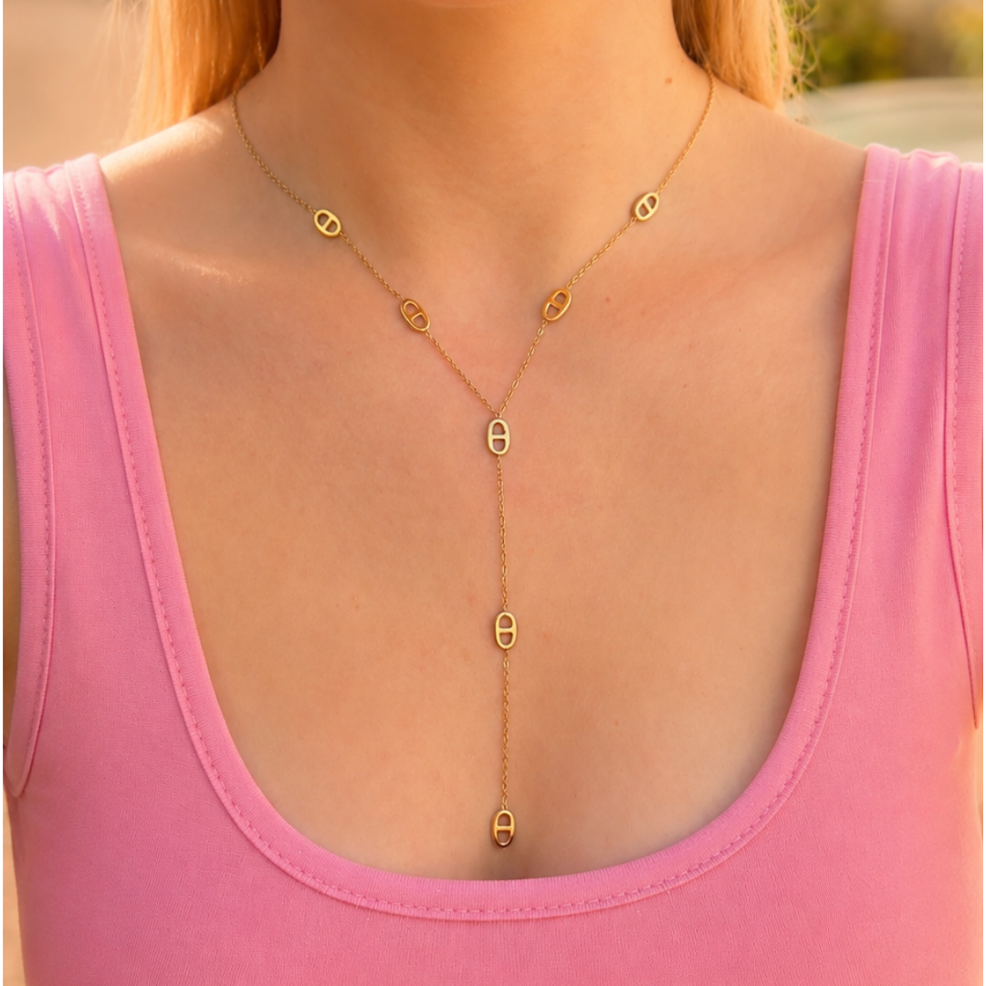 Collier Lina porte au cou – Mgx Bijoux